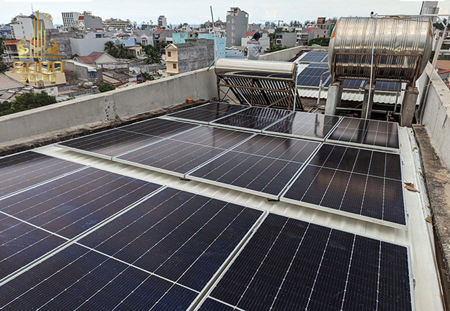 Hình ảnh lắp đặt Pin NLMT JinkoSolar Tiger 465W