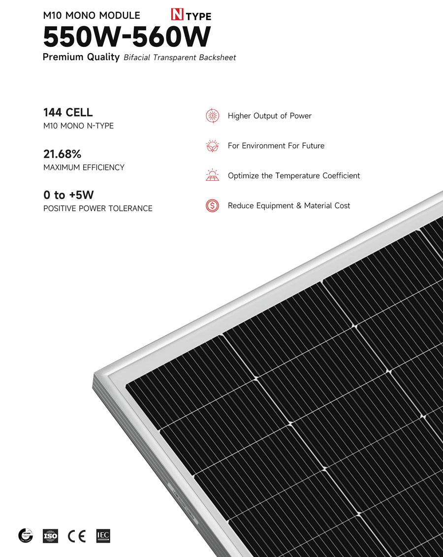 Powitt Solar M10 MONO 555W