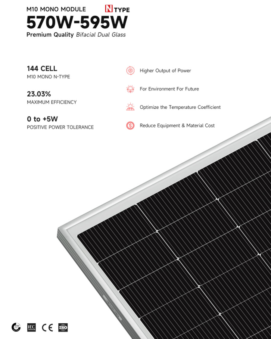 PowittSolar M10 MONO 595W