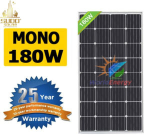Tấm Pin Năng Lượng Mặt Trời Mono 180W WorldEnergy
