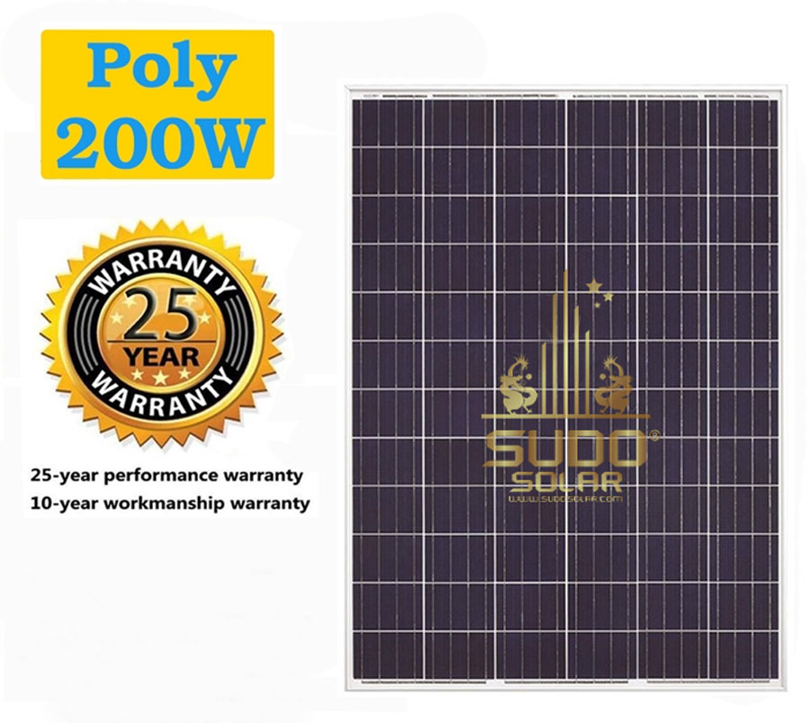 Tấm Pin Năng Lượng Mặt Trời Poly 200W SolarCity