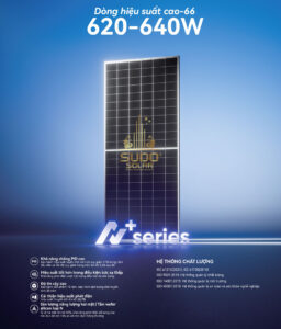 Tấm Pin Mặt Trời Hiệu Suất Cao QM210THCDQ 620–640W – Công Nghệ N-Type, Bifacial, Hiệu Suất Tới 23,7%